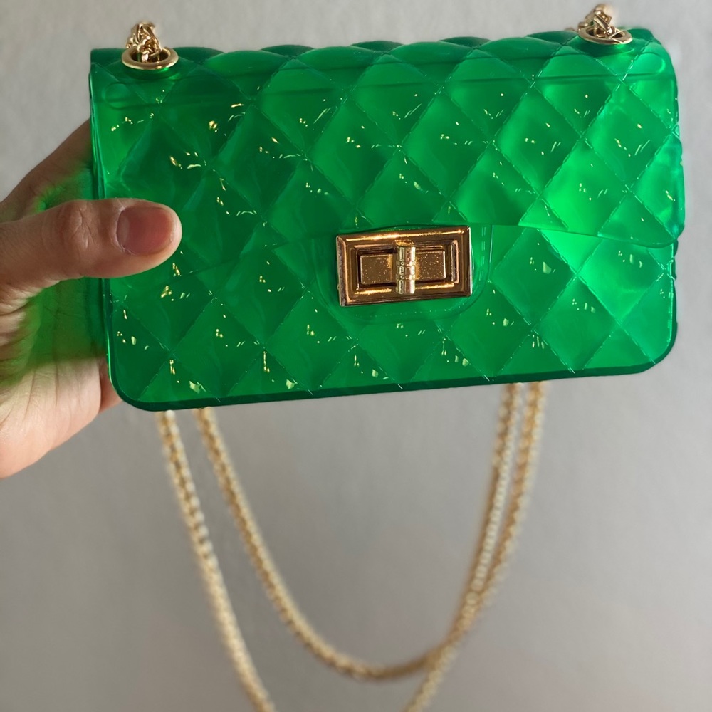 Mini jelly clutch bag